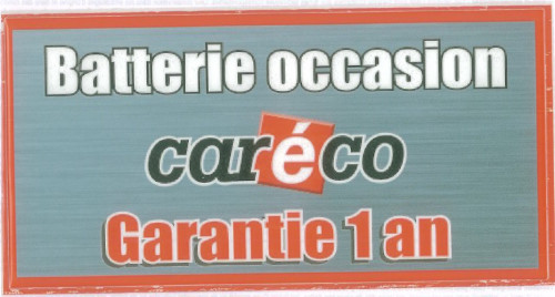 Etiquettes Batterie Caréco garantie 1 ans