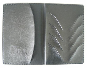 Porte-carte grise 2 volets luxe cousu
