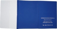Porte-carte grise 3 volets dont 1 cristal